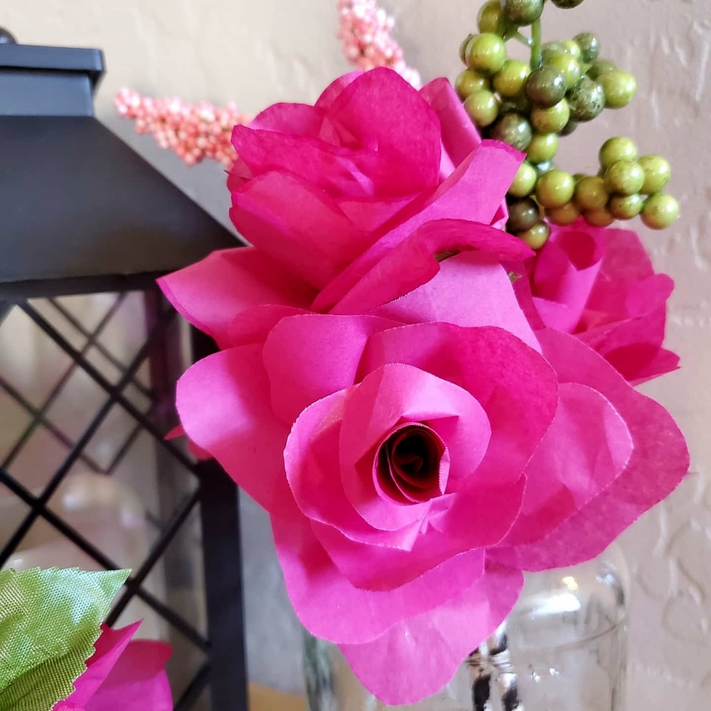 Handmade paper Rose's! - Picture 2 of 6